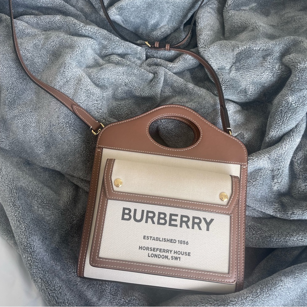 Burberry mini canvas bag